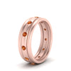 Load image into Gallery viewer, trio-stack-station-orange-sapphire-band-in-rose-gold-FDM9236BGSAOR-NL-RG.jpg