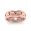 Load image into Gallery viewer, trio-stack-station-orange-sapphire-band-in-rose-gold-FDM9236BGSAOR-NL-RG.jpg
