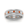 Load image into Gallery viewer, trio-stack-station-orange-sapphire-band-in-white-gold-FDM9236BGSAOR-NL-WG.jpg