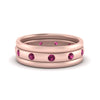Load image into Gallery viewer, trio-stack-station-pink-sapphire-band-in-rose-gold-FDM9236BGSADRPI-NL-RG.jpg