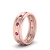 Load image into Gallery viewer, trio-stack-station-pink-sapphire-band-in-rose-gold-FDM9236BGSADRPI-NL-RG.jpg
