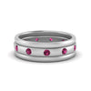 Load image into Gallery viewer, trio-stack-station-pink-sapphire-band-in-white-gold-FDM9236BGSADRPI-NL-WG.jpg