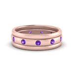 Load image into Gallery viewer, trio-stack-station-purple-topaz-band-in-rose-gold-FDM9236BGVITO-NL-RG.jpg

