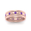 Load image into Gallery viewer, trio-stack-station-purple-topaz-band-in-rose-gold-FDM9236BGVITO-NL-RG.jpg