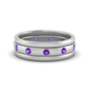 Load image into Gallery viewer, trio-stack-station-purple-topaz-band-in-white-gold-FDM9236BGVITO-NL-WG.jpg