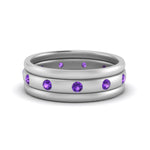 Load image into Gallery viewer, trio-stack-station-purple-topaz-band-in-white-gold-FDM9236BGVITO-NL-WG.jpg
