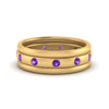 Load image into Gallery viewer, trio-stack-station-purple-topaz-band-in-yellow-gold-FDM9236BGVITO-NL-YG.jpg