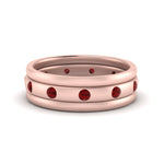 Load image into Gallery viewer, trio-stack-station-ruby-band-in-rose-gold-FDM9236BGRUDR-NL-RG.jpg
