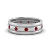 Load image into Gallery viewer, trio-stack-station-ruby-band-in-white-gold-FDM9236BGRUDR-NL-WG.jpg