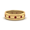 Load image into Gallery viewer, trio-stack-station-ruby-band-in-yellow-gold-FDM9236BGRUDR-NL-YG.jpg
