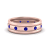 Load image into Gallery viewer, trio-stack-station-sapphire-band-in-rose-gold-FDM9236BGSABL-NL-RG.jpg