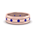 Load image into Gallery viewer, trio-stack-station-sapphire-band-in-rose-gold-FDM9236BGSABL-NL-RG.jpg

