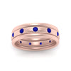 Load image into Gallery viewer, trio-stack-station-sapphire-band-in-rose-gold-FDM9236BGSABL-NL-RG.jpg