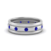 Load image into Gallery viewer, trio-stack-station-sapphire-band-in-white-gold-FDM9236BGSABL-NL-WG.jpg