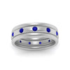 Load image into Gallery viewer, trio-stack-station-sapphire-band-in-white-gold-FDM9236BGSABL-NL-WG.jpg