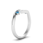Load image into Gallery viewer, Twist 3 Stone Engagement Ring
