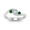 Load image into Gallery viewer, twist-3-stone-engagement-ring-with-emerald-in-white-gold-FD8896GEMGRANGLE5-NL-WG