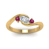Load image into Gallery viewer, twist-3-stone-engagement-ring-with-pink-sapphire-in-yellow-gold-FD8896GSADRPIANGLE5-NL-YG