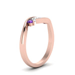 Load image into Gallery viewer, Twist 3 Stone Engagement Ring

