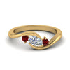 Load image into Gallery viewer, twist-3-stone-engagement-ring-with-ruby-in-yellow-gold-FD8896GRUDR-NL-YG
