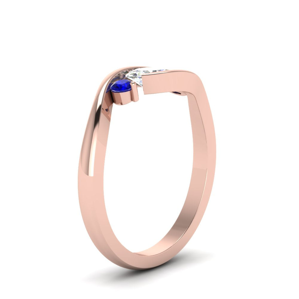 Twist 3 Stone Engagement Ring