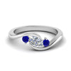 Load image into Gallery viewer, twist-3-stone-engagement-ring-with-sapphire-in-white-gold-FD8896GSABL-NL-WG