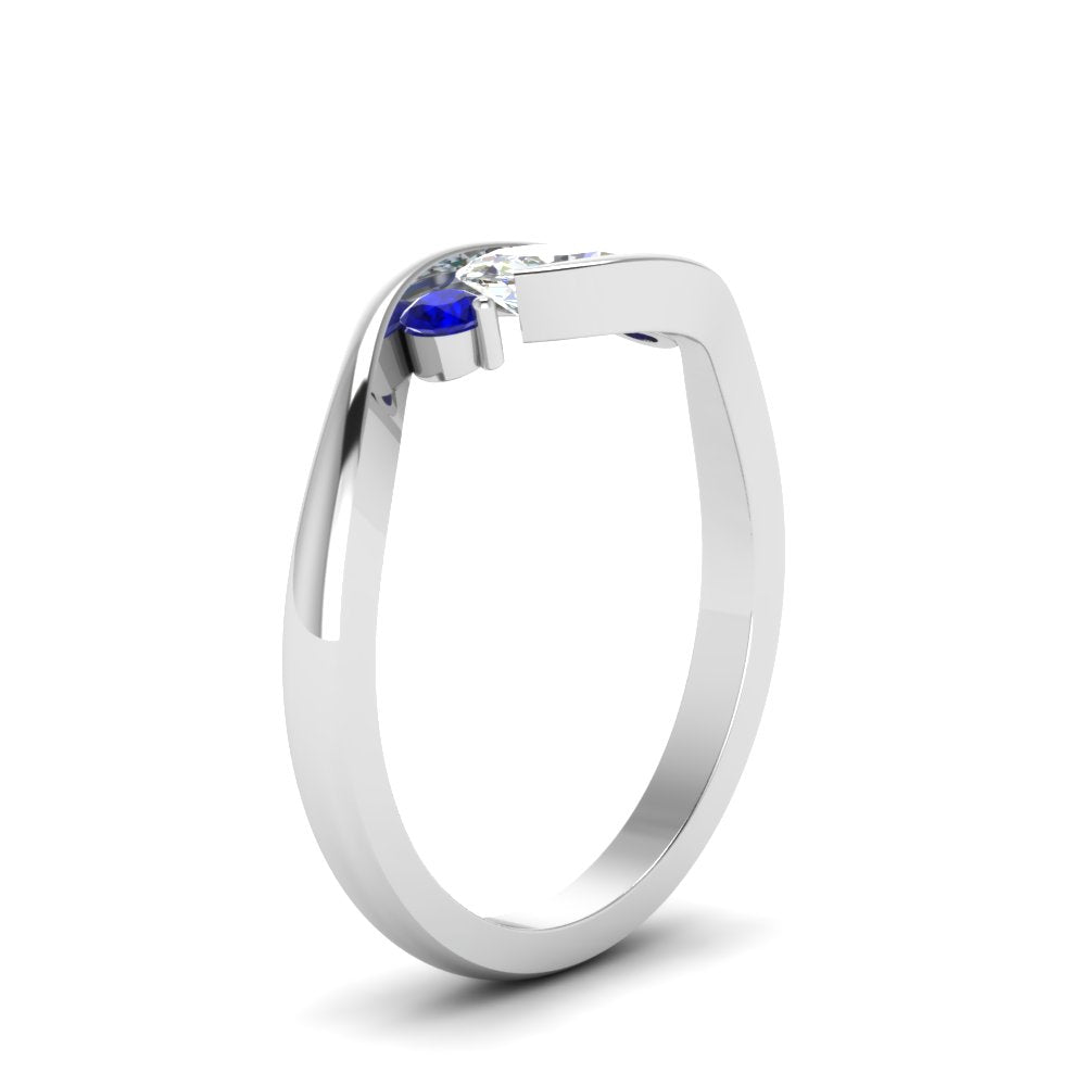 Twist 3 Stone Engagement Ring