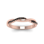 Load image into Gallery viewer, twist-black-diamond-wedding-ring-in-rose-gold-fd8253bgblack-nl-rg
