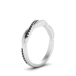 Load image into Gallery viewer, twist-black-diamond-wedding-ring-in-white-gold-fd8253bgblack-nl-wg
