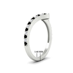 Load image into Gallery viewer, twist-diamond-wedding-anniversary-band-with-black-diamond-in-FDENS3007BGBLACK-NL-WG
