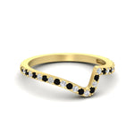 Load image into Gallery viewer, twist-diamond-wedding-anniversary-band-with-black-diamond-in-FDENS3007BGBLACK-NL-YG
