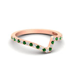 Load image into Gallery viewer, twist-diamond-wedding-anniversary-band-with-emerald-in-FDENS3007BGEMGR-NL-RG
