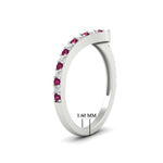 Load image into Gallery viewer, twist-diamond-wedding-anniversary-band-with-pink-sapphire-in-FDENS3007BGSADRPI-NL-WG
