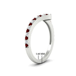 Load image into Gallery viewer, twist-diamond-wedding-anniversary-band-with-ruby-in-FDENS3007BGRUDR-NL-WG
