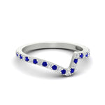 Load image into Gallery viewer, twist-diamond-wedding-anniversary-band-with-sapphire-in-FDENS3007BGSABL-NL-WG
