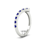 Load image into Gallery viewer, twist-diamond-wedding-anniversary-band-with-sapphire-in-FDENS3007BGSABL-NL-WG
