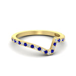 Load image into Gallery viewer, twist-diamond-wedding-anniversary-band-with-sapphire-in-FDENS3007BGSABL-NL-YG
