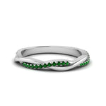 Load image into Gallery viewer, twist-emerald-wedding-ring-in-white-gold-fd8253bgemgr-nl-wg
