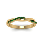 Load image into Gallery viewer, twist-emerald-wedding-ring-in-yellow-gold-fd8253bgemgr-nl-yg
