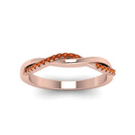 Load image into Gallery viewer, twist-orange-sapphire-wedding-ring-in-rose-gold-fd8253bgsaor-nl-rg
