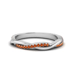 Load image into Gallery viewer, twist-orange-sapphire-wedding-ring-in-white-gold-fd8253bgsaor-nl-wg
