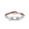 Load image into Gallery viewer, twist-orange-sapphire-wedding-ring-in-white-gold-fd8253bgsaor-nl-wg