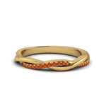 Load image into Gallery viewer, twist-orange-sapphire-wedding-ring-in-yellow-gold-fd8253bgsaor-nl-yg
