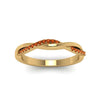 Load image into Gallery viewer, twist-orange-sapphire-wedding-ring-in-yellow-gold-fd8253bgsaor-nl-yg