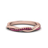 Load image into Gallery viewer, twist-pink-sapphire-wedding-ring-in-rose-gold-fd8253bgsadrpi-nl-rg