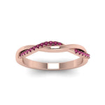 Load image into Gallery viewer, twist-pink-sapphire-wedding-ring-in-rose-gold-fd8253bgsadrpi-nl-rg
