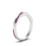 Load image into Gallery viewer, twist-pink-sapphire-wedding-ring-in-white-gold-fd8253bgsadrpi-nl-wg
