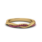 Load image into Gallery viewer, twist-pink-sapphire-wedding-ring-in-yellow-gold-fd8253bgsadrpi-nl-yg
