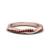 Load image into Gallery viewer, twist-ruby-wedding-ring-in-rose-gold-fd8253bgrudr-nl-rg