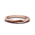 Load image into Gallery viewer, twist-ruby-wedding-ring-in-rose-gold-fd8253bgrudr-nl-rg

